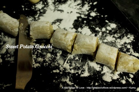 Making the Sweet Potato Gnocchi